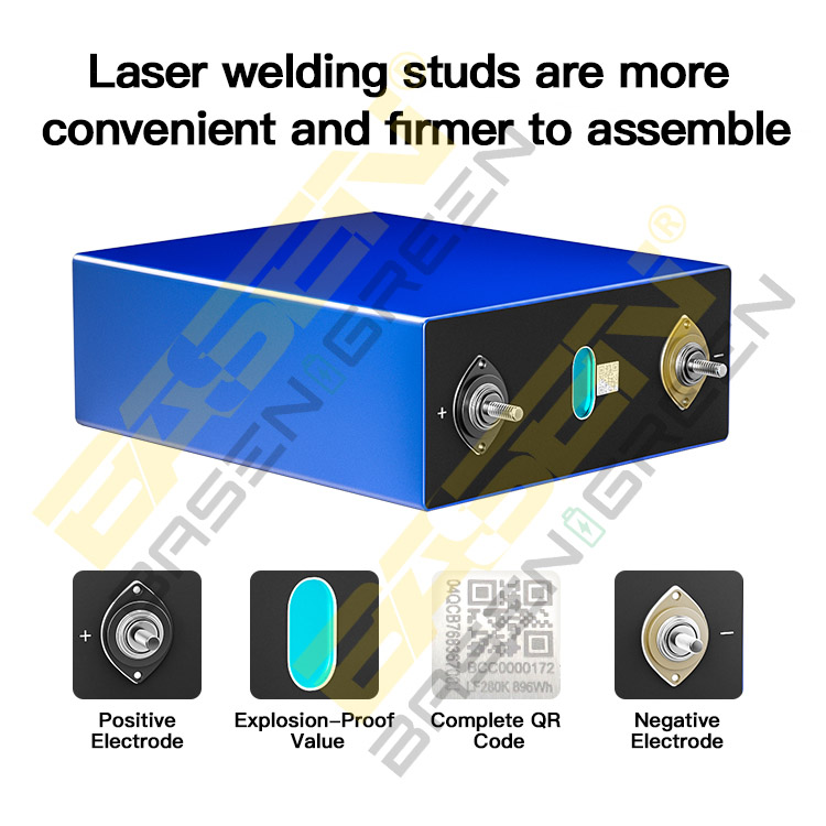 Eu Stock EVE 280K Lifepo4 Battery 3.2V Lithium Ion Prismatic Batteries Cells With 5 Warranty